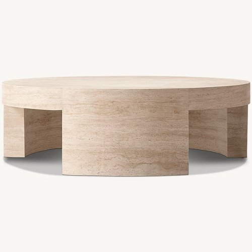 Used Restoration Hardware Nicco Natural Stone Coffee Table for sale on AptDeco