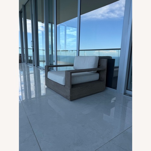 Used Restoration Hardware Marbella Teak Outdoor Chairs for sale on AptDeco