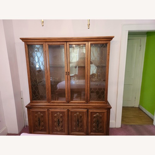 Used Dark Brown Wood Sideboard for sale on AptDeco