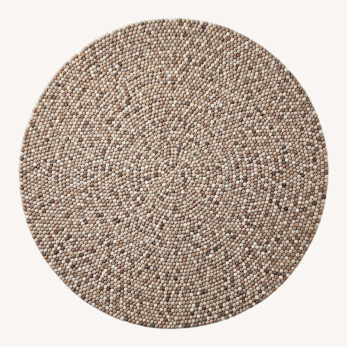 Used Natural Fabric Area Rug 6' x 6' for sale on AptDeco