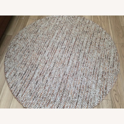 Used Natural Fabric Area Rug 6' x 6' for sale on AptDeco