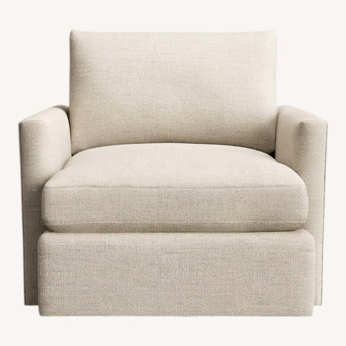 Used Crate & Barrel Lounge Light Gray Fabric Accent Chair for sale on AptDeco