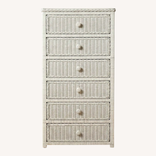Used White Wicker Dresser for sale on AptDeco