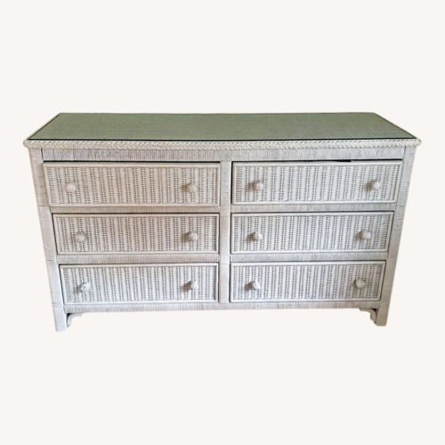 Used 6-drawer Wicker Dresser for sale on AptDeco