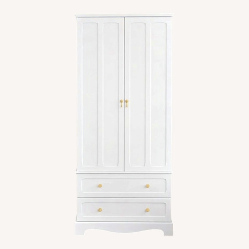 Used Wayfair White Wood Armoire for sale on AptDeco