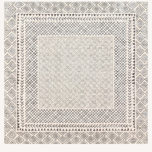 Used Wayfair Light Gray Fabric Area Rug 6' x 9' for sale on AptDeco
