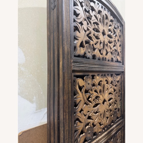 Used Ghanti Hand Carved Wooden Room Divider for sale on AptDeco
