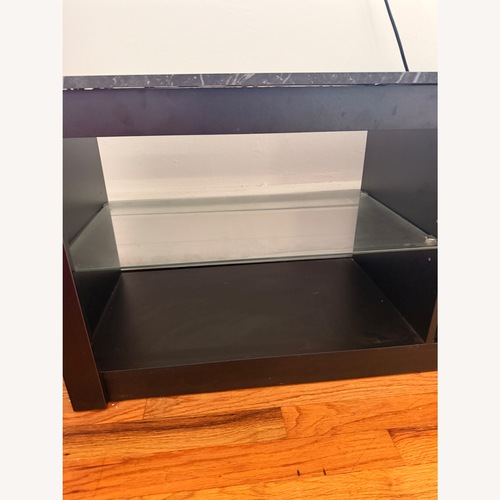Used Bestier Black Wood Media Storage for sale on AptDeco