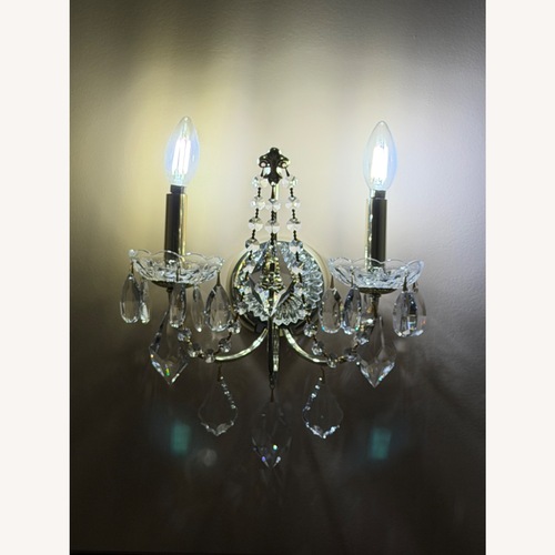 Used Schonbek Century Chandelier 1707-211 & Sconce 1702 for sale on AptDeco