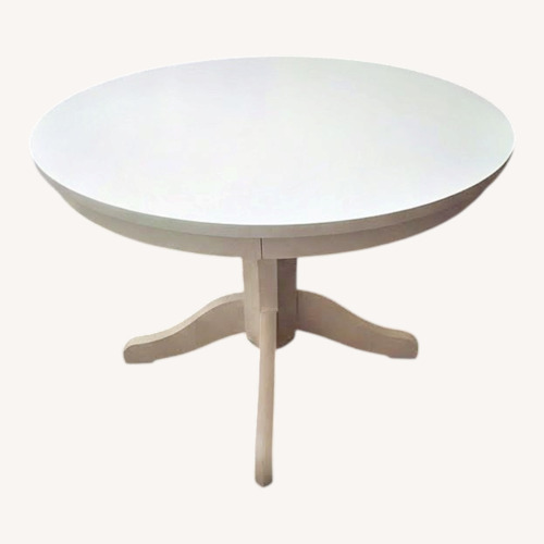 Used White Wood Dining Table for sale on AptDeco
