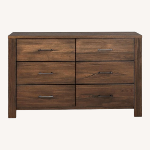 Used 59” W 6-Drawer Walnut Dresser for sale on AptDeco