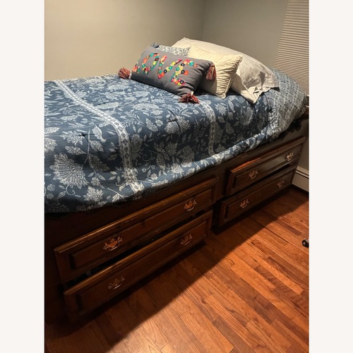Used Personalized Twin Platform Storage Bed for sale on AptDeco