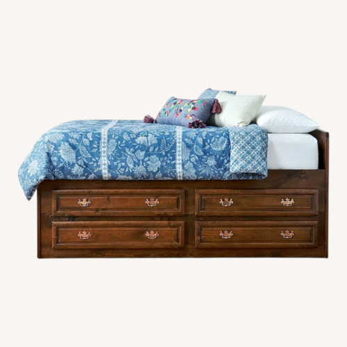 Used Personalized Twin Platform Storage Bed for sale on AptDeco