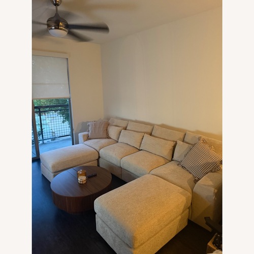 Used Mauralia Piece Upholstered Chaise Sectional for sale on AptDeco