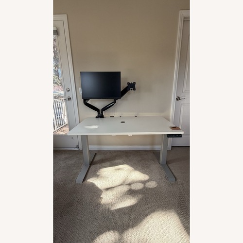 Used Sturdy White Desk  for sale on AptDeco