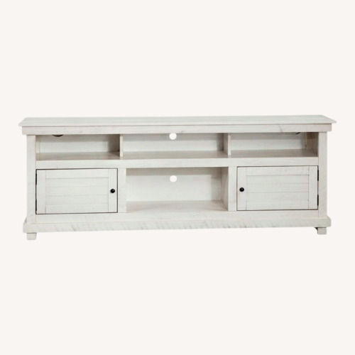 Used White Wood Media Storage for sale on AptDeco