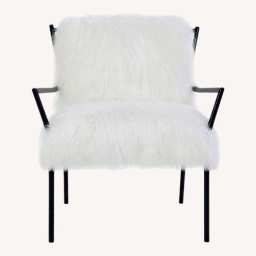 Used Tibetan Fifi Fur Accent Chairs - Set of 2 for sale on AptDeco