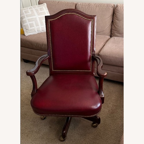 Used Hancock & Moore Red Leather Office Chair for sale on AptDeco