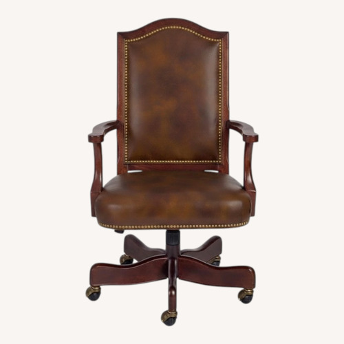 Used Hancock & Moore Red Leather Office Chair for sale on AptDeco