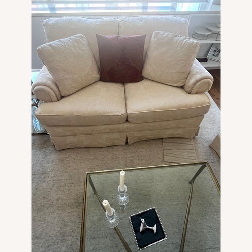 Used Natural Fabric 3 Seater Sofa and 2 Seater Loveseat for sale on AptDeco