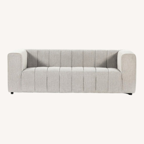 Used Four Hands Langham Light Gray Fabric 2 Seater Sofa for sale on AptDeco