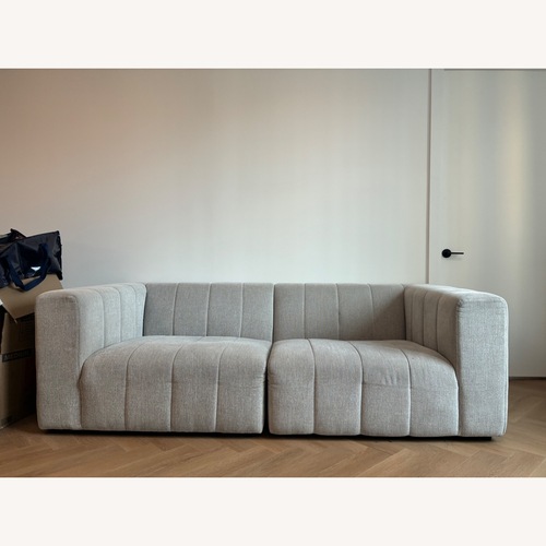 Used Four Hands Langham Light Gray Fabric 2 Seater Sofa for sale on AptDeco
