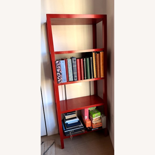 Used Vintage/Antique Finds Red Wood Bookcase for sale on AptDeco