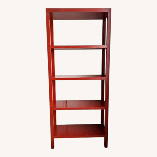 Used Vintage/Antique Finds Red Wood Bookcase for sale on AptDeco