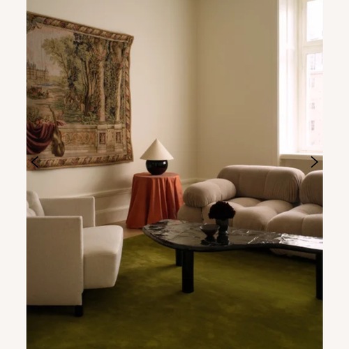 Used Nordic Knots Green Area Rug 1' x 8' for sale on AptDeco