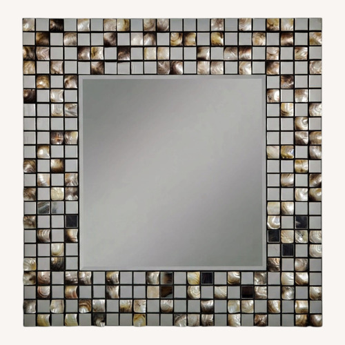 Used Z Gallerie Oceania Mirrored Glass Wall Mirror for sale on AptDeco