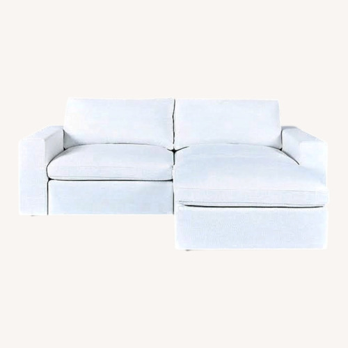 Used Seventh Avenue Light Gray 2 Piece Sectional for sale on AptDeco