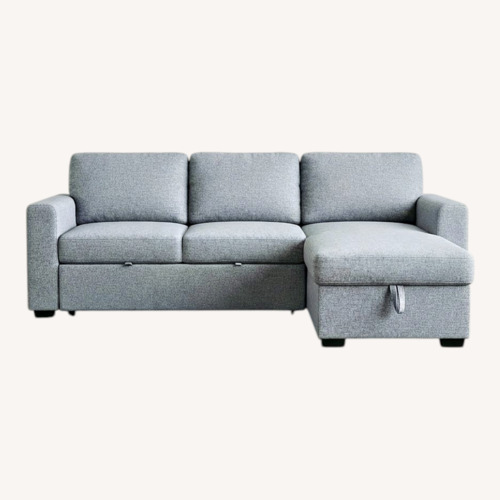 Used Light Brown Reversible Chaise Sectional for sale on AptDeco