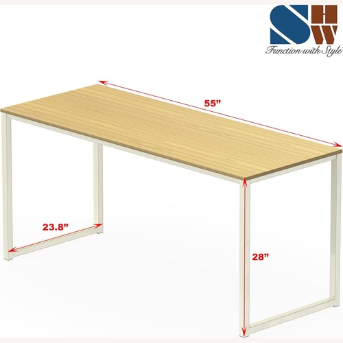 Used Amazon 55-Inch Home Office Computer Desk, Oak for sale on AptDeco