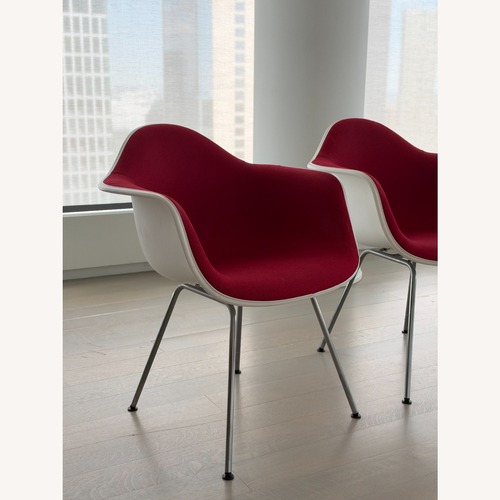 Used Eames Upholstered Molded Plastic Armchair for sale on AptDeco