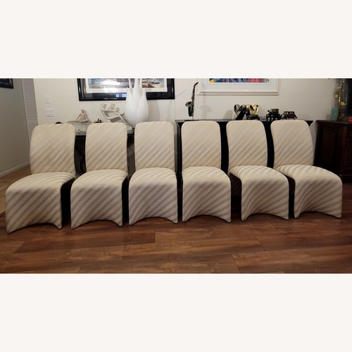 Used Vintage Waterfall Shape Dining Chairs - Set of 6 for sale on AptDeco