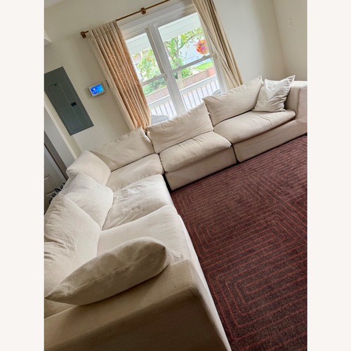 Used Dawson L Shape Sectional Couch With Ottoman for sale on AptDeco