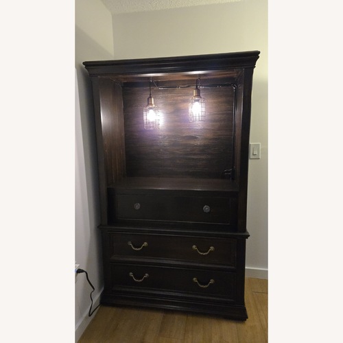Used Bernhardt Dark Brown Wood Cabinet for sale on AptDeco