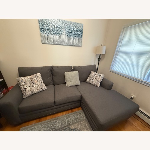 Used Bob's Discount Furniture 2 Piece Sectional for sale on AptDeco