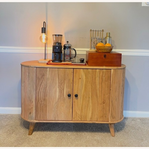 Used Wooden Fluted Sideboard for sale on AptDeco