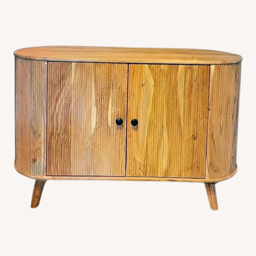 Used Wooden Fluted Sideboard for sale on AptDeco