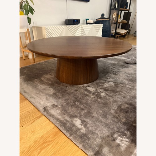 Used Arhaus Hemmings Walnut Nesting Coffee Table for sale on AptDeco