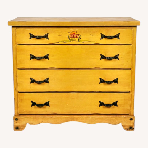 Used Vintage/Antique Finds Light Brown Wood Dresser for sale on AptDeco