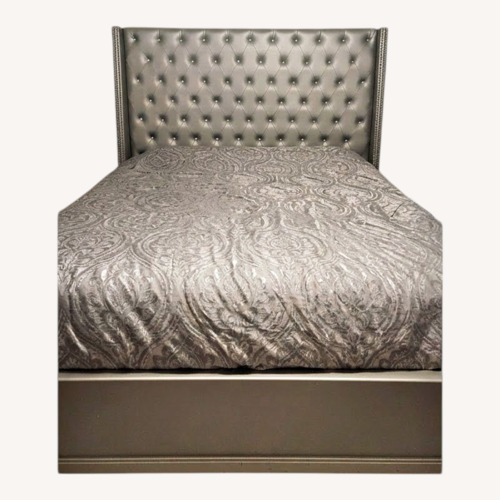Used Silver Bling and Sparkle Bed for sale on AptDeco