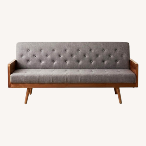 Used Gray Upholstered Mid Century Sofa for sale on AptDeco