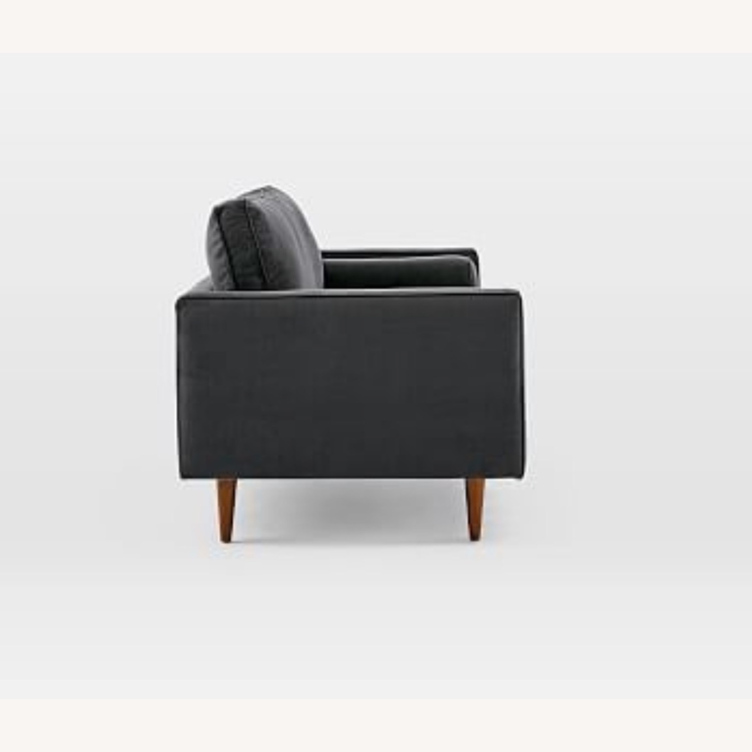 West Elm Monroe 80" Mid-Century Sofa in Dark Grey Navy - image-5