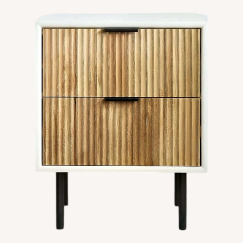 Used West Elm Quinn Nightstand (21") in Rubberwood for sale on AptDeco