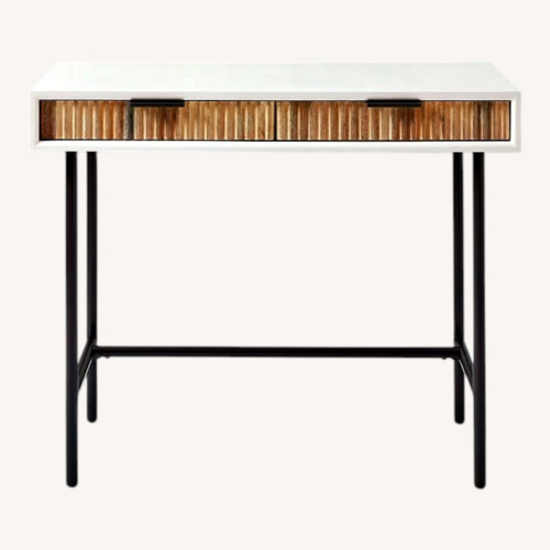 Used West Elm Quinn Mini Desk (37") in Rubberwood for sale on AptDeco