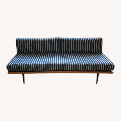 Used Vintage Milo Baughmagn Black Fabric 2 Seater Sofa for sale on AptDeco
