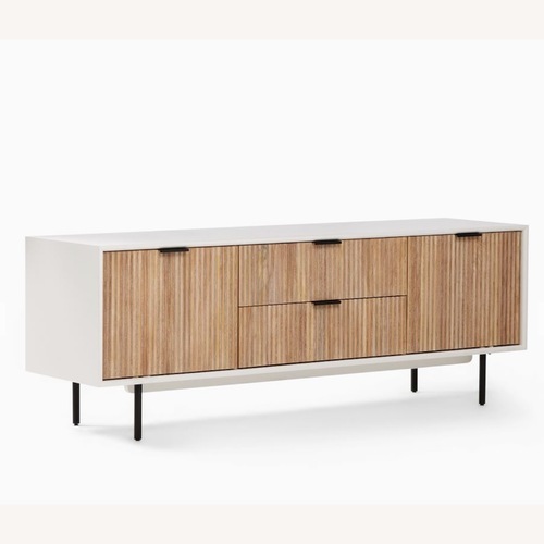 Used West Elm Quinn Media Console (68") in Rubberwood for sale on AptDeco