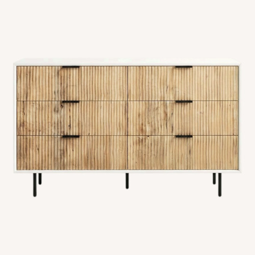 Used West Elm Quinn 6-Drawer Dresser in Rubberwood for sale on AptDeco